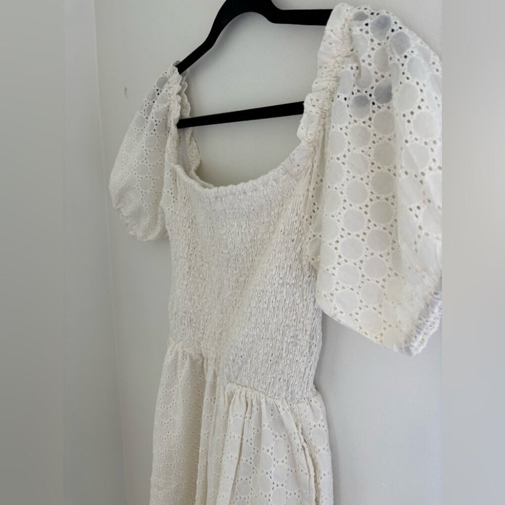 Compania Fantastica White 100% Cotton Romper NWT - Picture 5 of 9